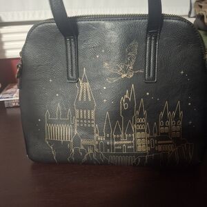 Loungefly Harry Potter Black and Gold Satchel